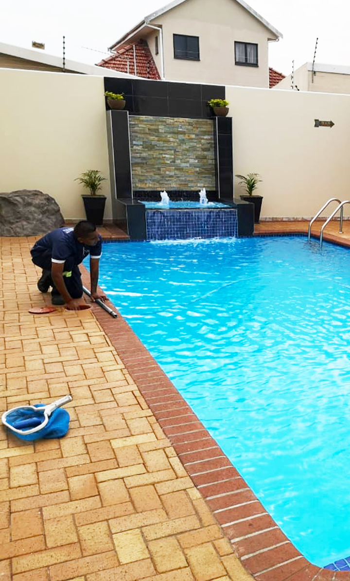 Completed pool renovation by Crown Pools